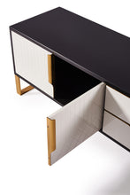 Load image into Gallery viewer, Amal Ribbed Furniture Range - Black, White & Gold