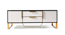Load image into Gallery viewer, Amal Ribbed Furniture Range - Black, White & Gold