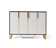Load image into Gallery viewer, Amal Ribbed Furniture Range - Black, White & Gold