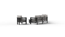 Load image into Gallery viewer, ALUXO® Andros Outdoor Lounge Set - Onyx - 5 Seater