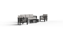 Load image into Gallery viewer, ALUXO® Andros Outdoor Lounge Set - Onyx - 5 Seater