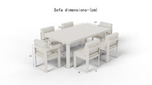 Load image into Gallery viewer, ALUXO® Sofia Outdoor Range - 6 Seater Dining Set