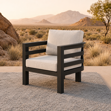 Load image into Gallery viewer, ALUXO® Andros Outdoor Lounge Set - Onyx - 5 Seater