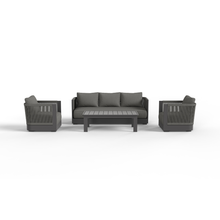 Load image into Gallery viewer, ALUXO® Ares Outdoor Lounge Set - Onyx - 5 Seater