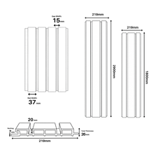 Load image into Gallery viewer, Composite Exterior Slat Wall Cladding – Waterproof, UV‑Resistant - Wide Slat