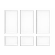 Load image into Gallery viewer, Pre-Cut Wall Moulding Kit - White Primed (Set of 6pcs)