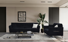 Load image into Gallery viewer, Aluxo Albany Sofa Range in Black Lux Boucle Fabric