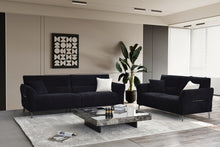Load image into Gallery viewer, Aluxo Albany Sofa Range in Black Lux Boucle Fabric