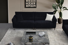Load image into Gallery viewer, Aluxo Albany Sofa Range in Black Lux Boucle Fabric