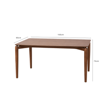 Load image into Gallery viewer, ALUXO® Daisy Walnut Dining Table