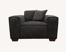 Load image into Gallery viewer, Aluxo Dakota Sofa Range Chaise in Midnight Boucle