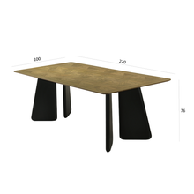 Load image into Gallery viewer, ALUXO® Dunkin Walnut Dining Table