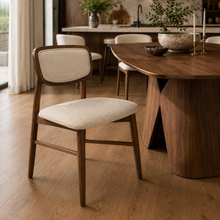 Load image into Gallery viewer, ALUXO® Elegantia Walnut Dining Chair