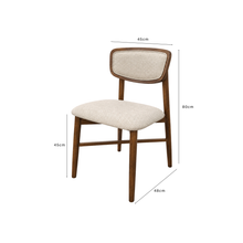 Load image into Gallery viewer, ALUXO® Elegantia Walnut Dining Chair