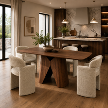 Load image into Gallery viewer, ALUXO® Elegantia Walnut Dining Table