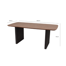 Load image into Gallery viewer, ALUXO® Genesis Walnut Dining Table