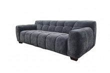 Load image into Gallery viewer, ALUXO® Harlem Sofa Range in Steel Velvet
