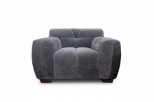 Load image into Gallery viewer, ALUXO® Harlem Sofa Range in Steel Velvet