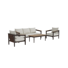 Load image into Gallery viewer, ALUXO® Hemera Outdoor Range - Wood - 5 Seater Lounge Set