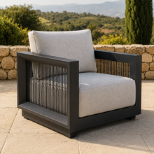 Load image into Gallery viewer, ALUXO® Ikos Outdoor Lounge Set - Onyx - 5 Seater