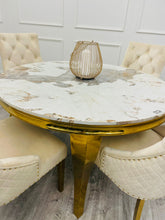 Load image into Gallery viewer, Louis Gold Dining Table