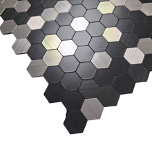 Load image into Gallery viewer, Self Adhesive 3D Mosaic Wall Tiles - Mini Hexagon - 30cm x 30cm (10 pack)