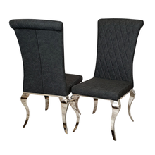 Load image into Gallery viewer, Nicole Dining Chair with Cross Stitch Back