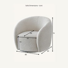 Load image into Gallery viewer, ALUXO® Nolita Boucle Accent Chair