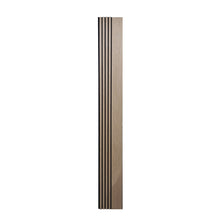 Load image into Gallery viewer, Multi Width Acoustic Wood Veneer Wall Panels - 3-sided - 240cm x 30cm (2 pack)