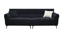 Load image into Gallery viewer, Aluxo Albany Sofa Range in Black Lux Boucle Fabric