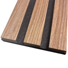 Load image into Gallery viewer, *Single Faced Acoustic STANDARD SLAT Wall Panels - 1 sided Wood Veneer - 240cm x 60cm (2 pcs)