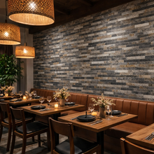 Load image into Gallery viewer, Self Adhesive 3D Mosaic Wall Tiles - Slate - 30cm x 30cm (10 pack)