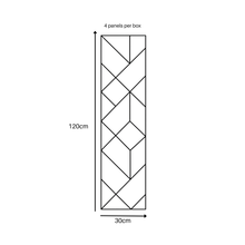 Load image into Gallery viewer, Superlightweight Shard - Self Adhesive Acoustic Wall Panels - 120cm x 30cm (4 pack)