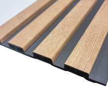 Load image into Gallery viewer, WPC Wall Panels - Wood Effect Slatted Wall Panels - 235cm x 15cm (14 pack)
