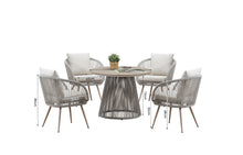 Load image into Gallery viewer, Cove Outdoor Dining Set - Natural - 4 Seater