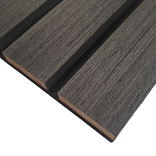 Load image into Gallery viewer, Wood Veneer Acoustic WIDE SLAT Wall Panels - 3-sided - 240cm x 30cm (2 pack)