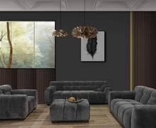 Load image into Gallery viewer, ALUXO® Harlem Sofa Range in Steel Velvet