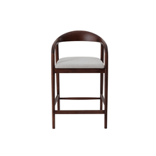 Load image into Gallery viewer, ALUXO® Tess Walnut Barstool in Oatmeal Bouclé