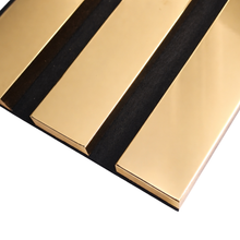 Load image into Gallery viewer, Acoustic Slatted Wall Panels - Luxe Finish - 240cm x 60cm (4 pack)