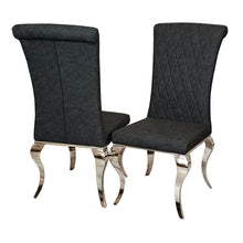 Load image into Gallery viewer, Nicole Dining Chair ALL COLOURS with Plain Back, Line & Cross Stitch