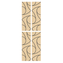 Load image into Gallery viewer, Superlightweight Spiral - Self Adhesive Acoustic Wall Panels - 120cm x 30cm (4 pack)