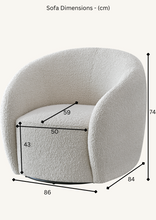 Load image into Gallery viewer, Aluxo Nolita Boucle Accent Chair