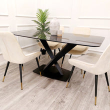 Load image into Gallery viewer, **PROMO** Apollo 1.6 Black Dining Table with Black Sintered Stone