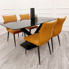 Load image into Gallery viewer, **PROMO** Apollo 1.6 Black Dining Table with Black Sintered Stone