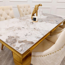 Load image into Gallery viewer, Louis Gold Dining Table