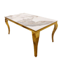 Load image into Gallery viewer, Louis Gold Dining Table