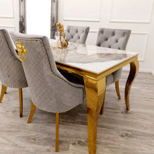 Load image into Gallery viewer, Louis Gold Dining Table