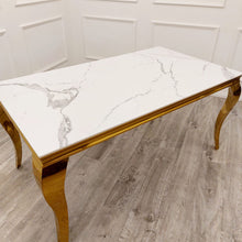 Load image into Gallery viewer, Louis Gold Dining Table
