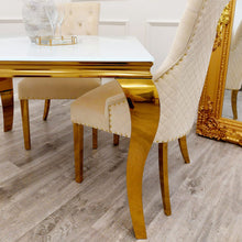 Load image into Gallery viewer, Louis Gold Dining Table