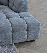 Load image into Gallery viewer, Aluxo Tribeca Corner Group in Iron Boucle Fabric